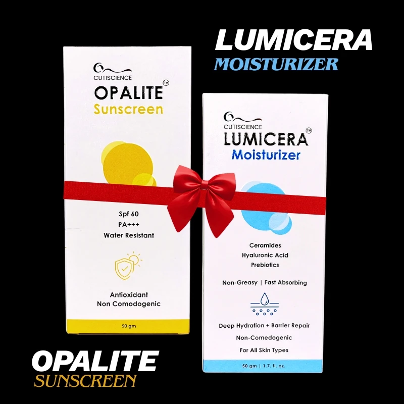 Opalite Sunscreen SPF 60 + Lumicera Moisturizer | Complete Daily Skin Protection